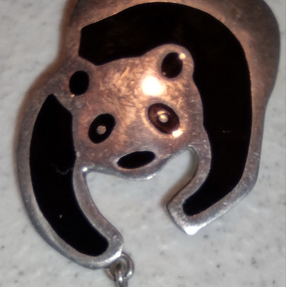 Sterling silver panda brooch - Picture 14 of 16